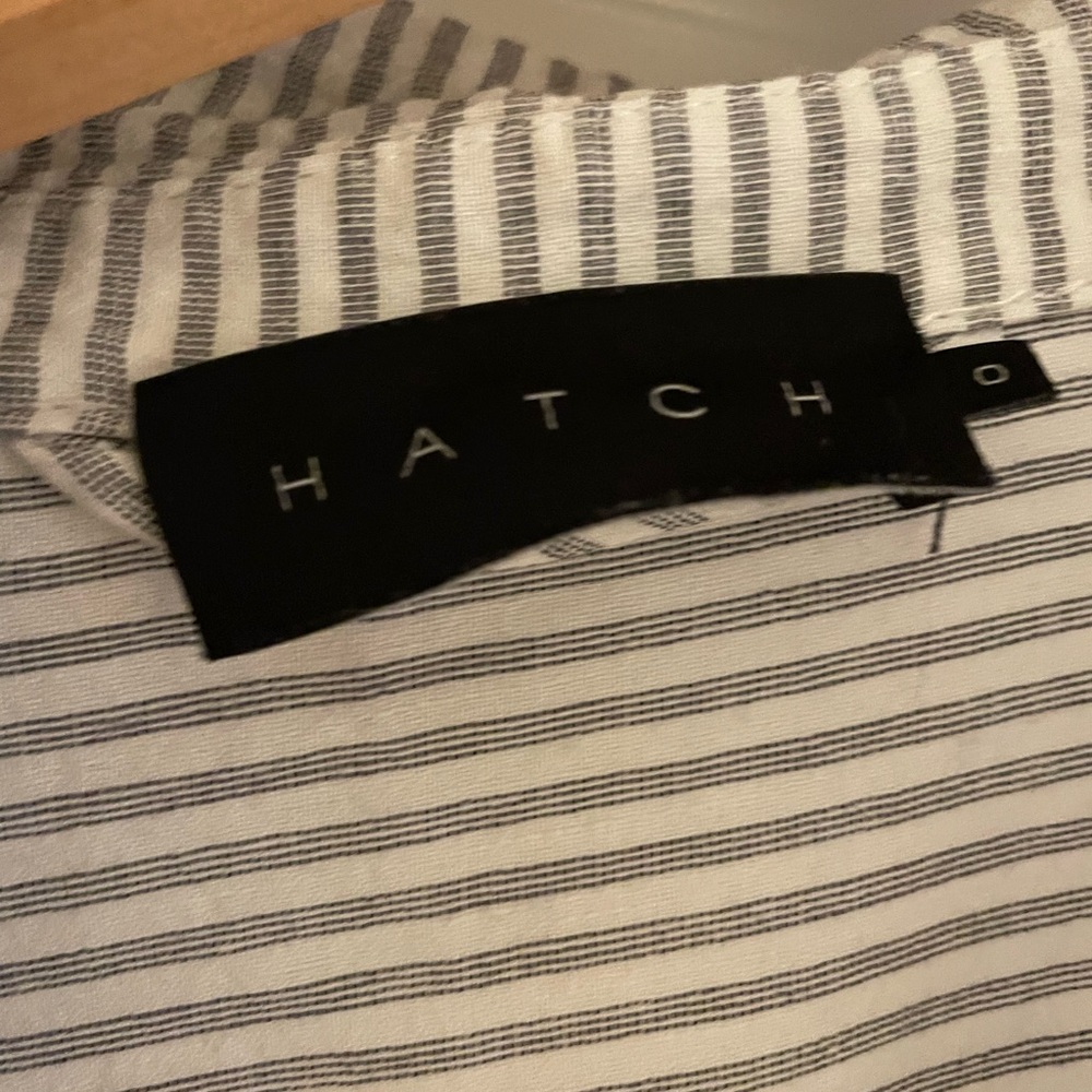 Hatch Button Down Midi Dress With Belt Size 0 - image 3